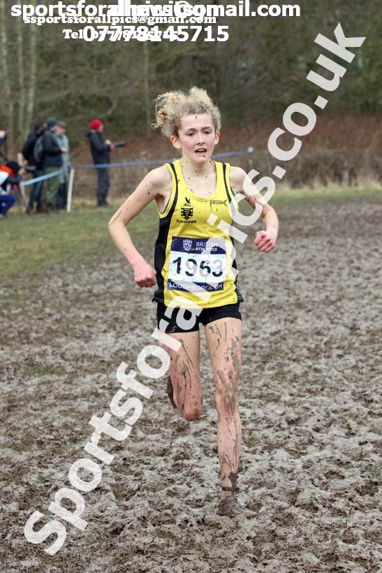 Womens under-17s 2018 British Inter Counties Cross Country Champs., Prestwold Hall, Loughborough. Photo: David T. Hewitson/Sports for All Pics